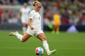 Beth Mead in the Euro 2022 England v Norway group match at Brighton, UK