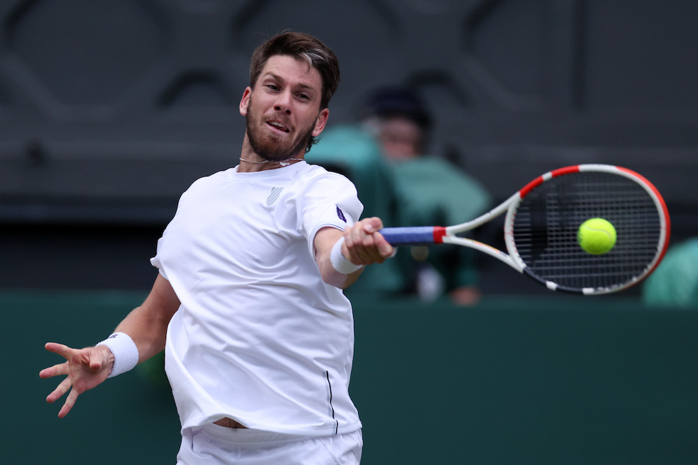 Cameron Norrie in the third round of Wimbledon 2022, London, UK