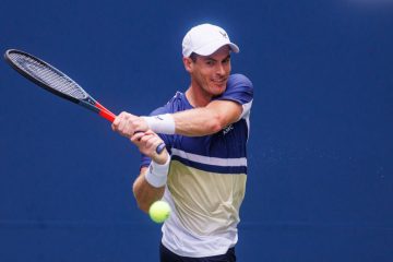Andy Murray in the first round of the 2022 US Open, New York