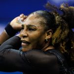 Serena Williams in the first round of the 2022 US Open, New York