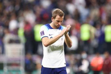 Harry Kane after the 2022 FIFA World Cup Quarter-final between France and England