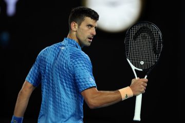 Novak Djokovic in the third round of the 2023 Australian Open, Melbourne