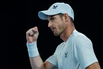 Andy Murray in the first round of the 2023 Australian Open, Melbourne