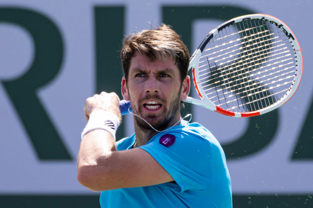 Cameron Norrie in the third round of the 2023 BNP Paribas Open at Indian Wells, California, USA