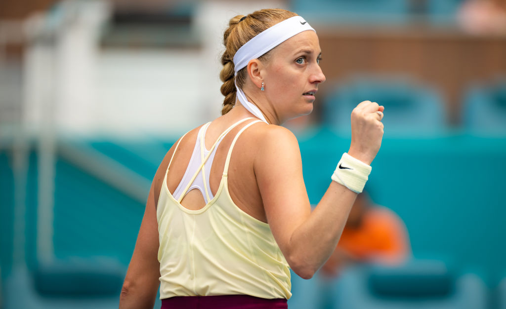 Petra Kvitova in the 2023 Miami Open semi-final