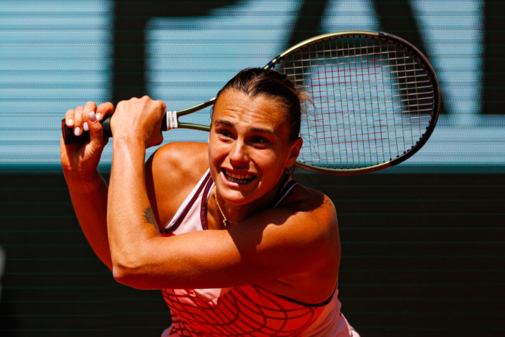 Aryna Sabalenka in the third round of Roland Garros 2023, Paris, France