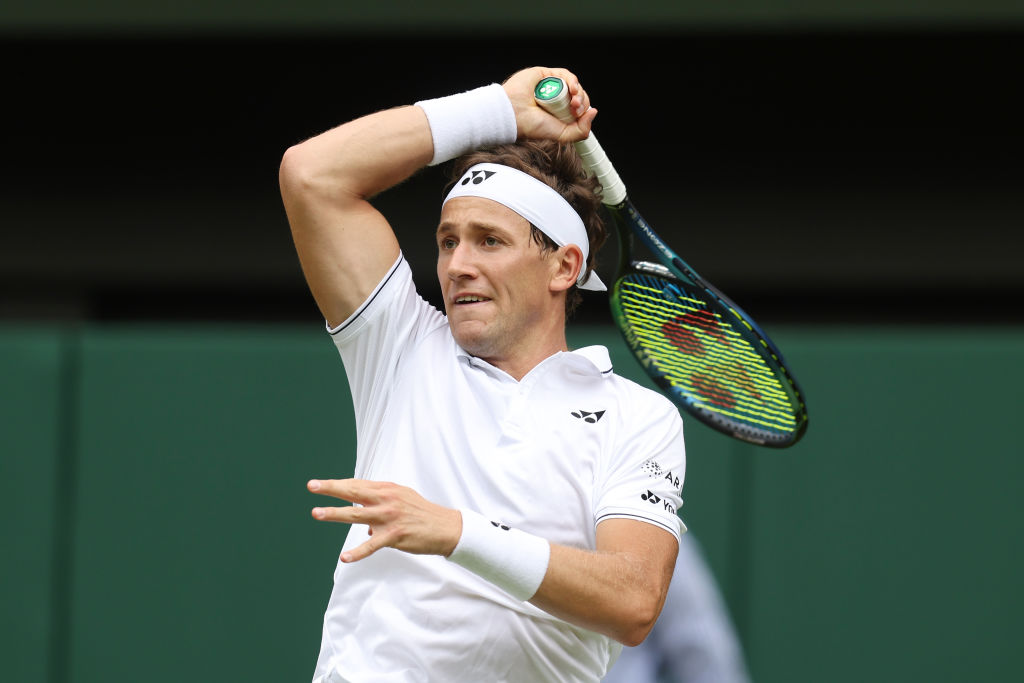 Casper Ruud in the second round of Wimbledon 2023, UK