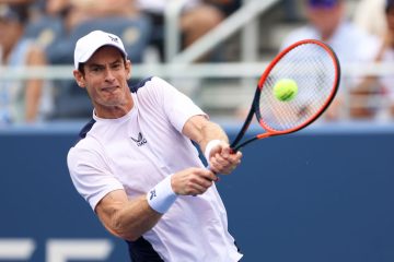 Andy Murray in the first round of the 2023 US Open, New York