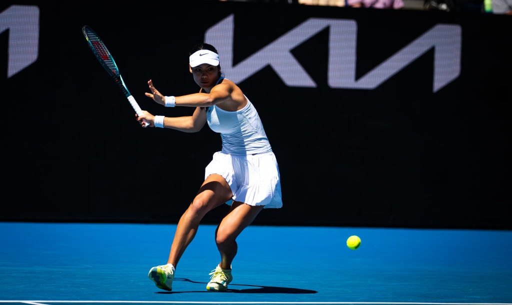 Emma Raducanu in the second round of the 2025 Australian Open, Melbourne