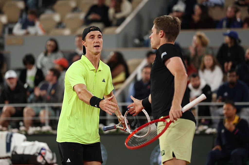 Joe Salisbury and Neal Skupski in the 2025 Roland Garros Men's Doubles Final