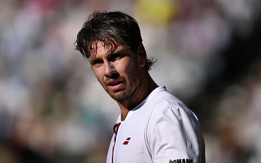 Cameron Norrie in the quarter-final of Wimbledon 2025, London, UK