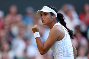 Emma Raducanu in the second round of Wimbledon 2025, London UK